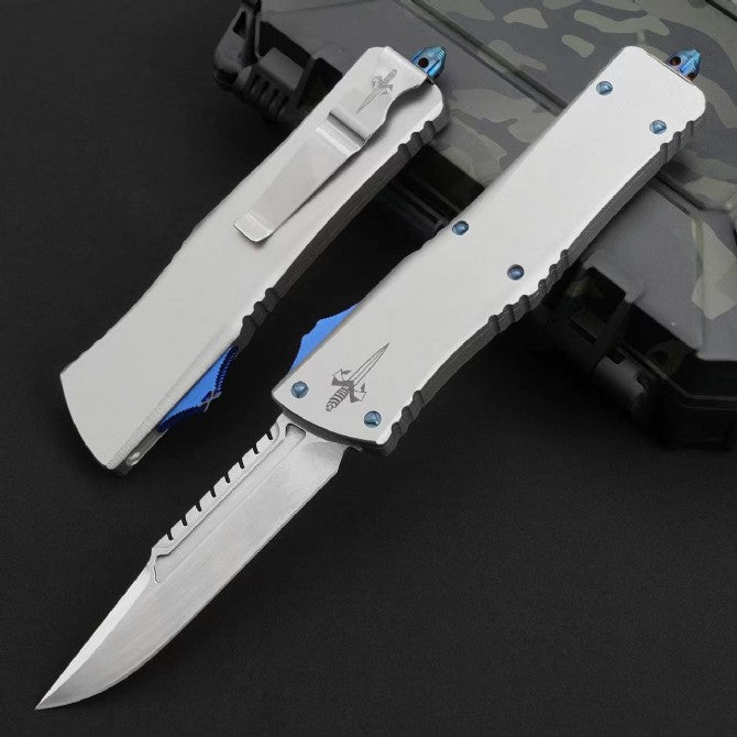 D2 Steel CNC Tactical Folding Knife – T6 Aviation Aluminum Handle