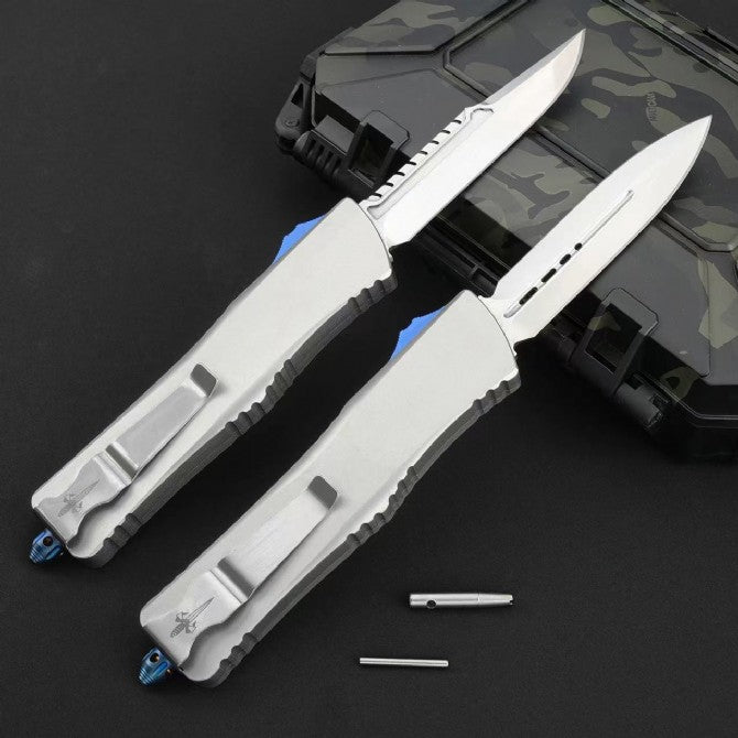 D2 Steel CNC Tactical Folding Knife – T6 Aviation Aluminum Handle