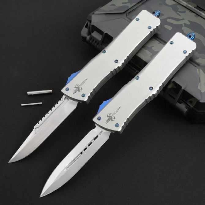 D2 Steel CNC Tactical Folding Knife – T6 Aviation Aluminum Handle