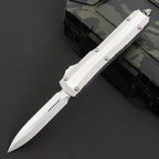CNC Tactical OTF Knife – Button Lock, Anodized Aluminum Handle