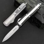 CNC Tactical OTF Knife – Button Lock, Anodized Aluminum Handle
