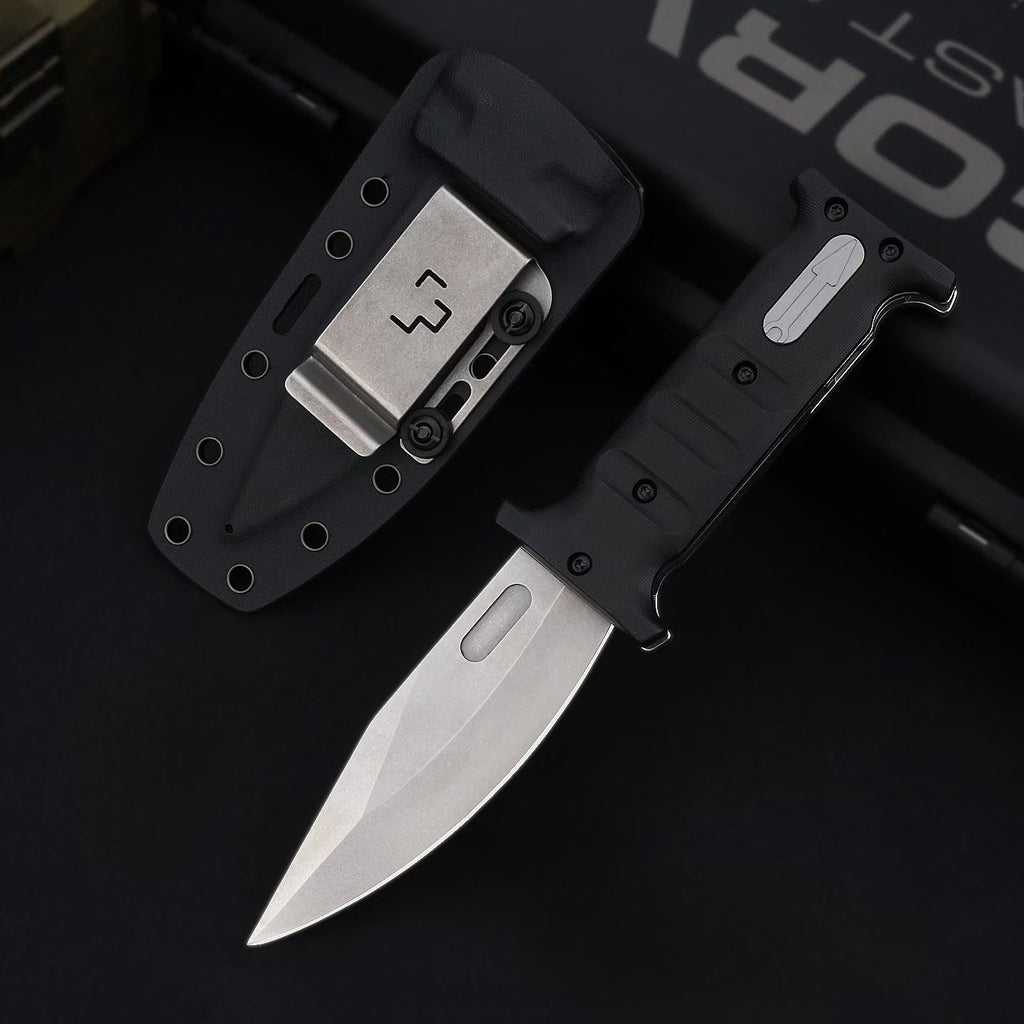 12.5'' D2 Fixed Blade TPE Handle Collection Unique Design Extension Tools Hunting VTH35