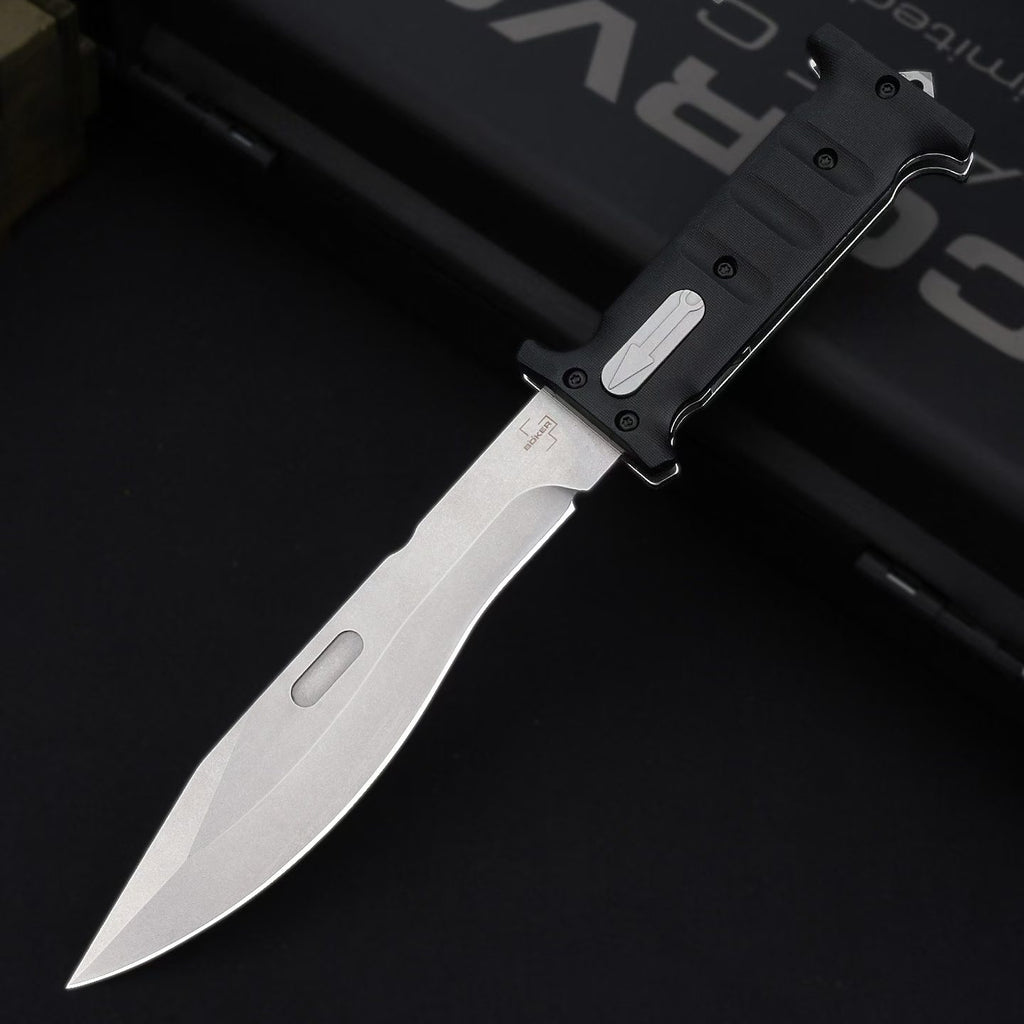 12.5'' D2 Fixed Blade TPE Handle Collection Unique Design Extension Tools Hunting VTH35