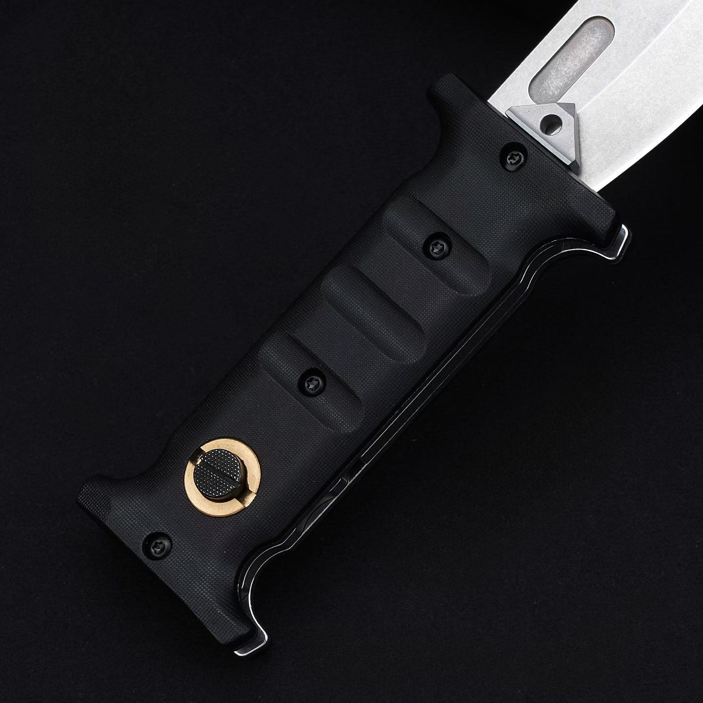 12.5'' D2 Fixed Blade TPE Handle Collection Unique Design Extension Tools Hunting VTH35