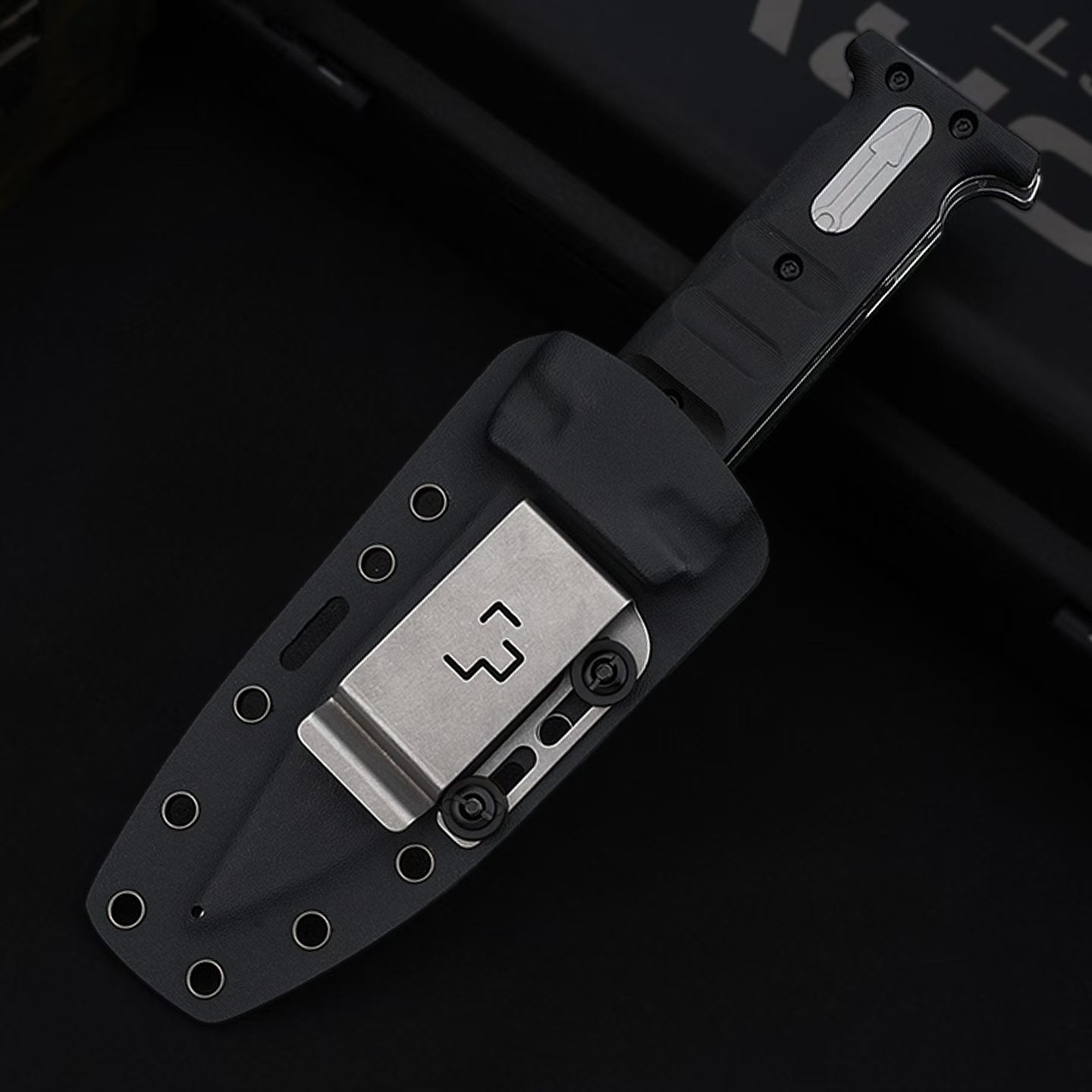 12.5'' D2 Fixed Blade TPE Handle Collection Unique Design Extension Tools Hunting VTH35