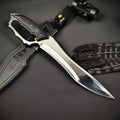 18'' New Fix Knife AUS-8 Stell Blade G10 Handle Camping Hunting Knife