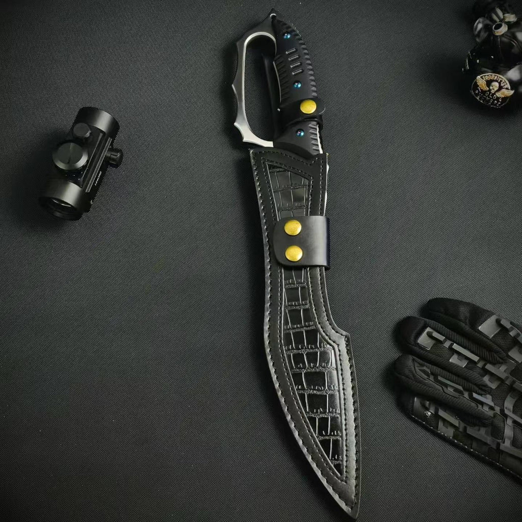 18'' New Fix Knife AUS-8 Stell Blade G10 Handle Camping Hunting Knife