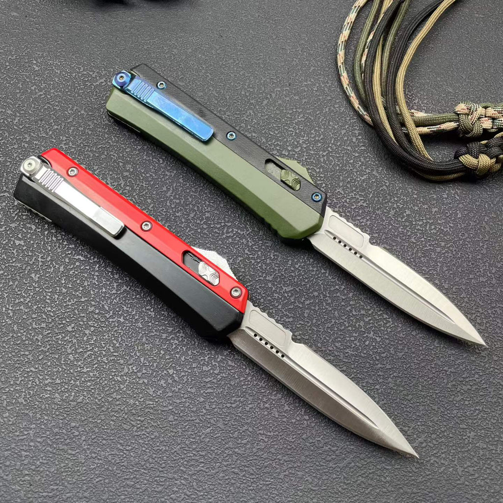 9'' New 8Cr14MoV Steel Blade Zinc Alloy Handle Pocket Camping Knife