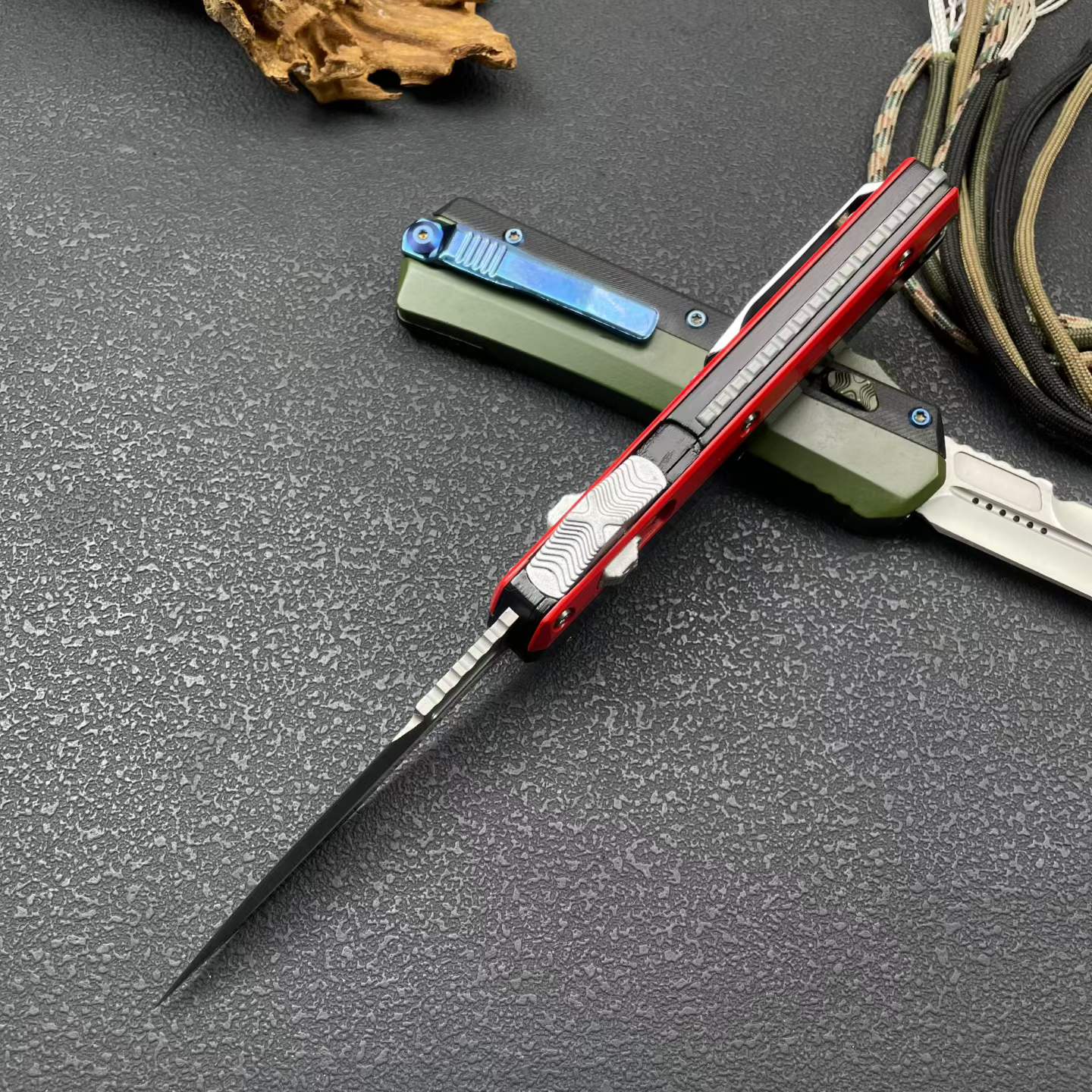 9'' New 8Cr14MoV Steel Blade Zinc Alloy Handle Pocket Camping Knife