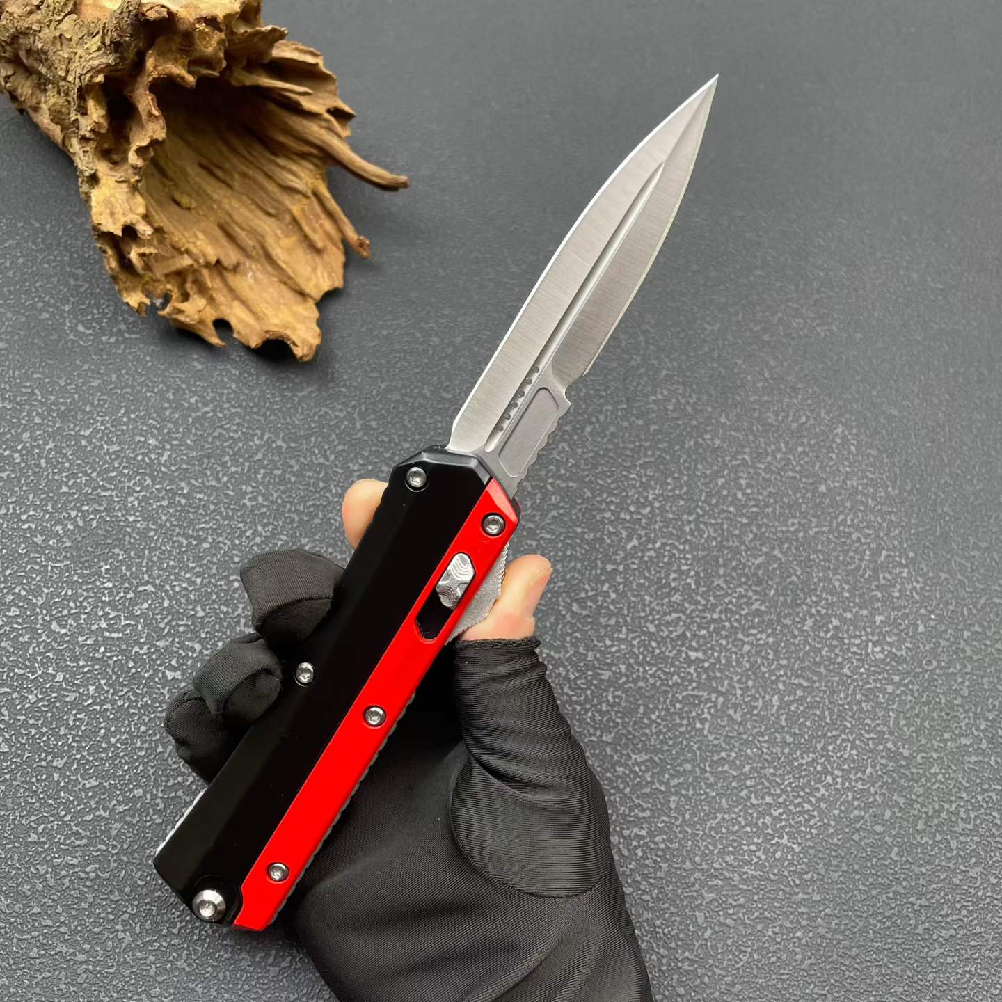 9'' New 8Cr14MoV Steel Blade Zinc Alloy Handle Pocket Camping Knife