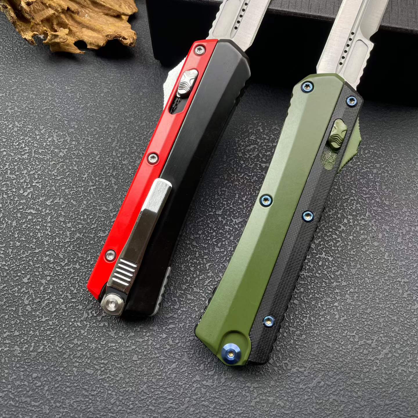 9'' New 8Cr14MoV Steel Blade Zinc Alloy Handle Pocket Camping Knife