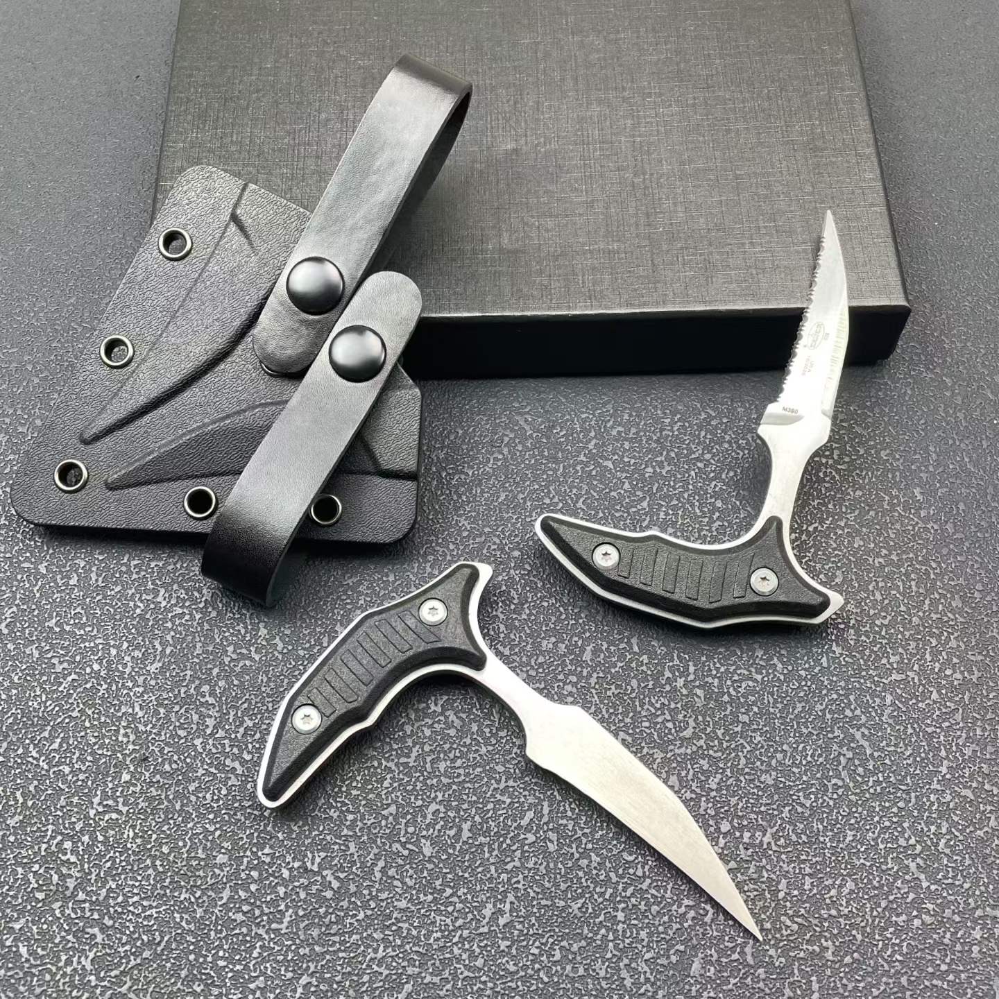 4.7'' New Fix Knife M390 Steel Blade  Full Tang G10 Handle Camping Hunting Knife