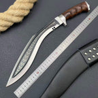 18‘’ New Fix Tool 9Cr18MoV Stainless Steel Blade Wood Handle Camping Hunting Tool