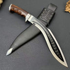18‘’ New Fix Tool 9Cr18MoV Stainless Steel Blade Wood Handle Camping Hunting Tool