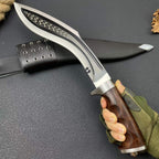 18‘’ New Fix Tool 9Cr18MoV Stainless Steel Blade Wood Handle Camping Hunting Tool