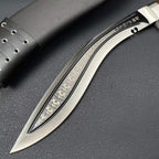 18‘’ New Fix Tool 9Cr18MoV Stainless Steel Blade Wood Handle Camping Hunting Tool