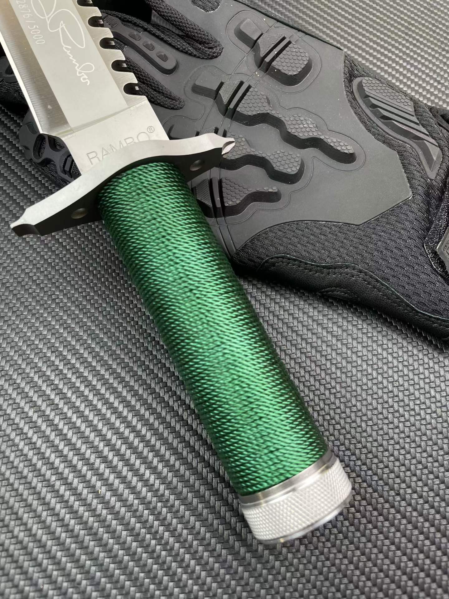 14'' New Rambo 1 First Blood Bowie Camping Combat Tactics Hunting Knife VTH38A