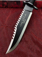 15'' New Rambo 2 Hand signed version Camping s Hunting Tool VTH38B