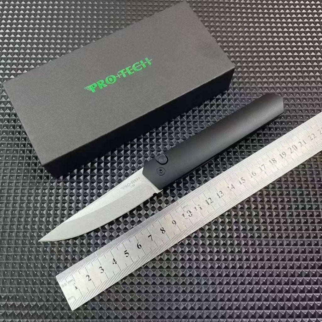 8'' New Fast Opening 154CM Steel Blade Aluminum Handle Camping Folding Pocket Knife