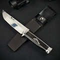 10'' New AUS-10 Steel Blade Ebony Handle Camping Hunting Knife