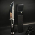 10'' New AUS-10 Steel Blade Ebony Handle Camping Hunting Tool