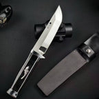 10'' New AUS-10 Steel Blade Ebony Handle Camping Hunting Tool