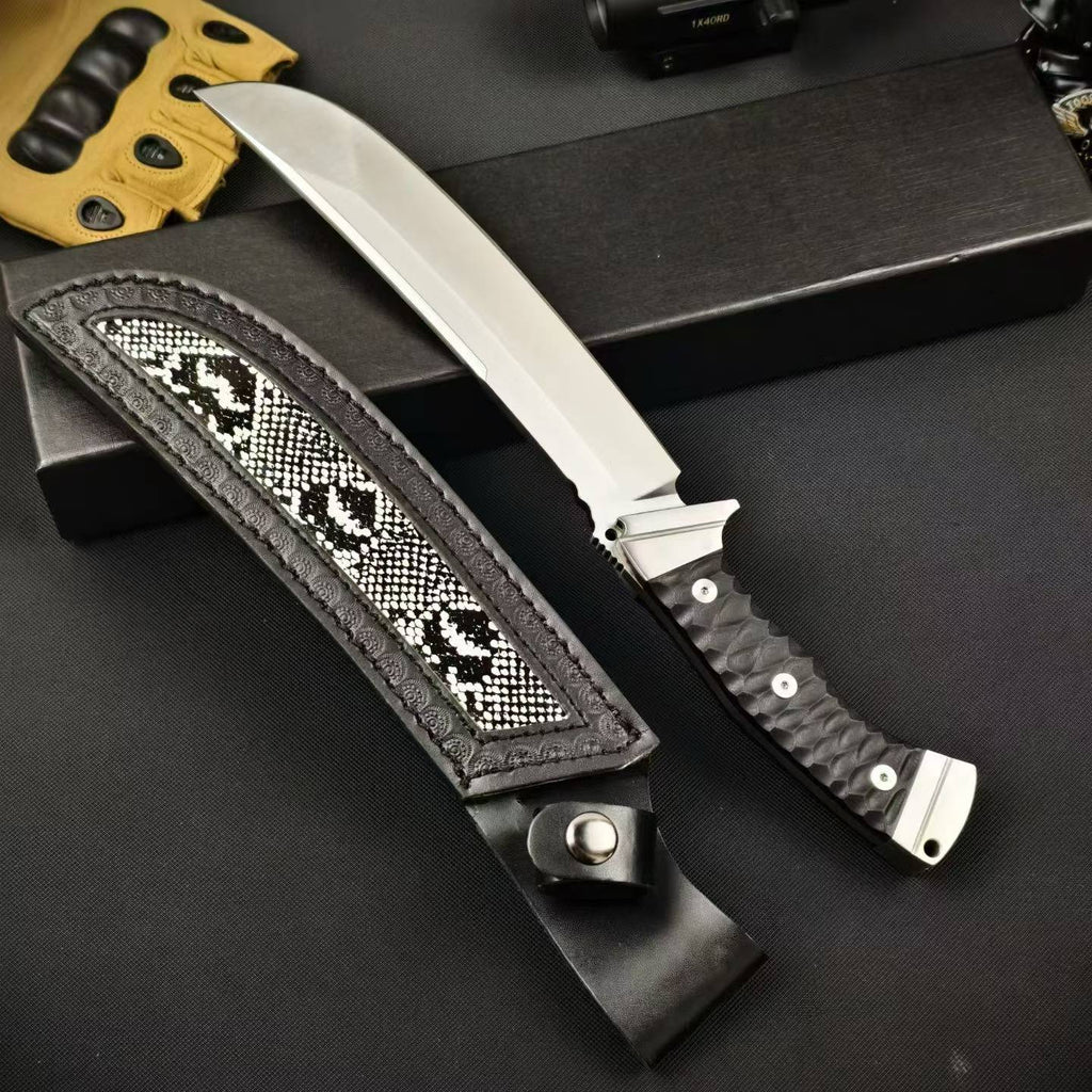 13'' New AUS-10 Steel Blade G10 Handle Camping Tactics Hunting Knife