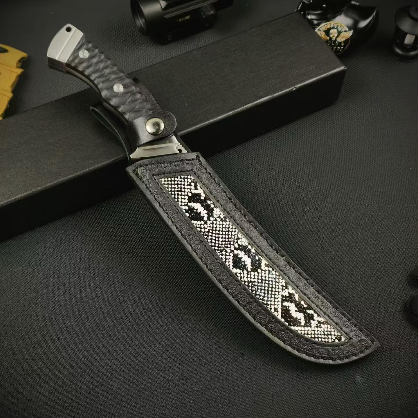 13'' New AUS-10 Steel Blade G10 Handle Camping Tactics Hunting Knife