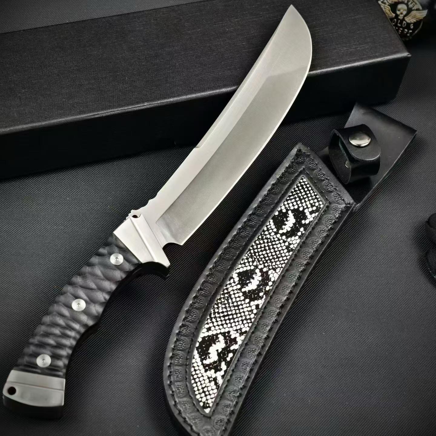 13'' New AUS-10 Steel Blade G10 Handle Camping Tactics Hunting Knife