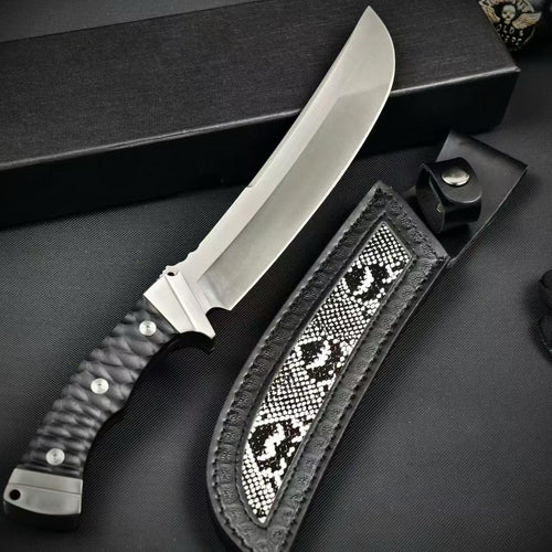 13'' New AUS-10 Steel Blade G10 Handle Camping Tactics Hunting Knife