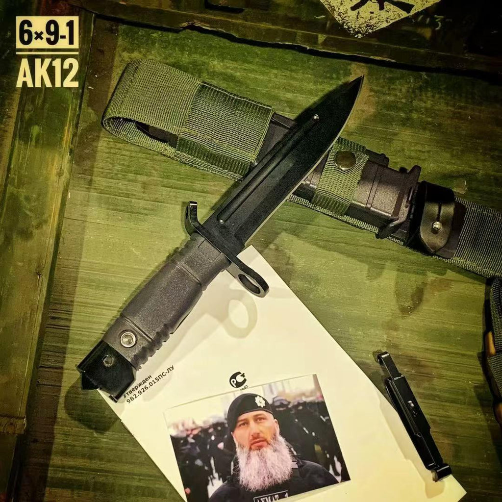 11'' New 440C  Steel Blade  High-Strength Polymer Handle Camping Tactics Hunting Knife