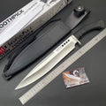19'' New 7Cr13MoV High-Chrome Steel Blade TPR Handle Camping Tactics Hunting Knife UC3394