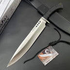 19'' New 7Cr13MoV High-Chrome Steel Blade TPR Handle Camping s Hunting Tool UC3394