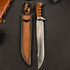 17'' New AUS-10 Steel Blade Wood Handle Camping s Hunting Tool