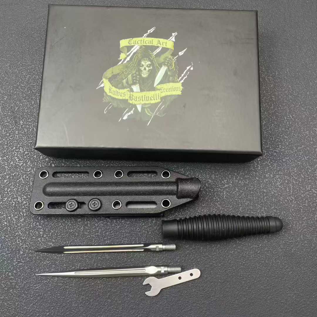 8.6'' New Double Edge 8Cr14MoV Steel Blade  ABS Handle Tactics Survival Hunting Knife