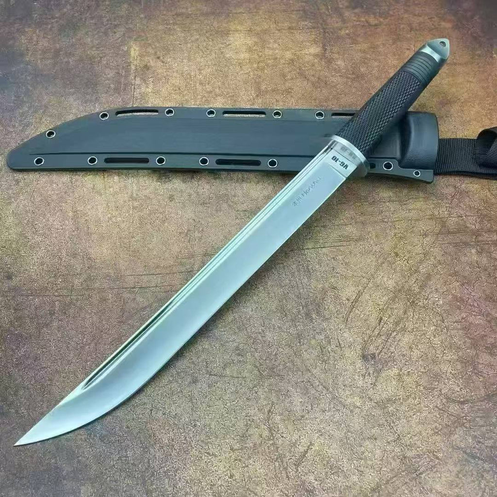 19'' New 7Cr13MoV High-Chrome Steel Blade Nylon Fiberglass Handle Camping Tactics Hunting Knife UC2629