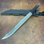 19'' New 7Cr13MoV High-Chrome Steel Blade Nylon Fiberglass Handle Camping s Hunting Tool UC2629