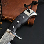 14'' New AUS-10 Steel Blade Ebony Handle Camping s Hunting Tool