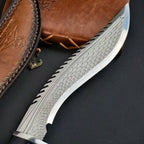 14'' New AUS-10 Steel Blade Ebony Handle Camping s Hunting Tool