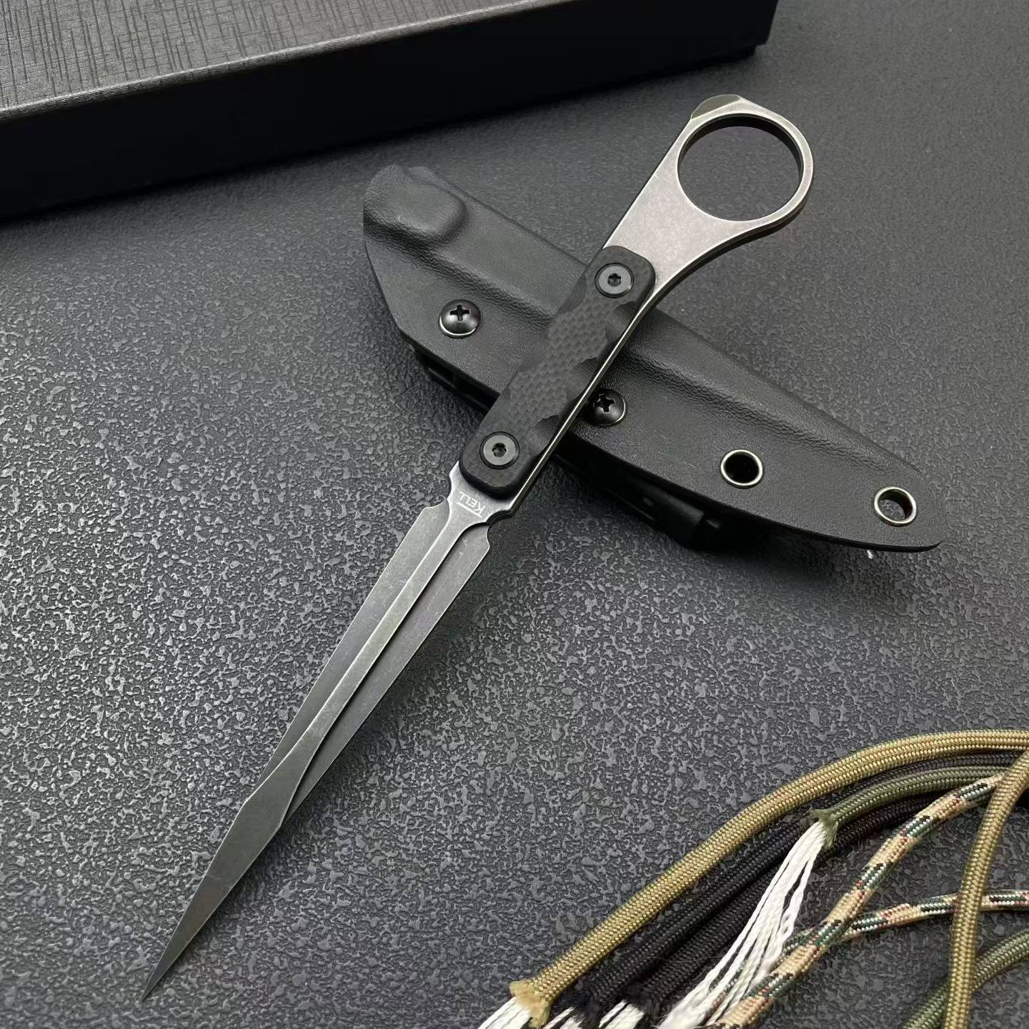 8'' New M390 Steel Blade G10  Handle Camping Tactics Hunting Knife