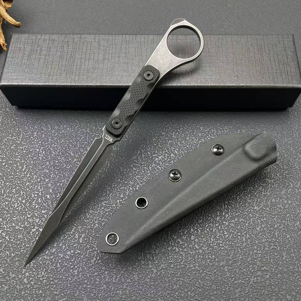 8'' New M390 Steel Blade G10  Handle Camping Tactics Hunting Knife