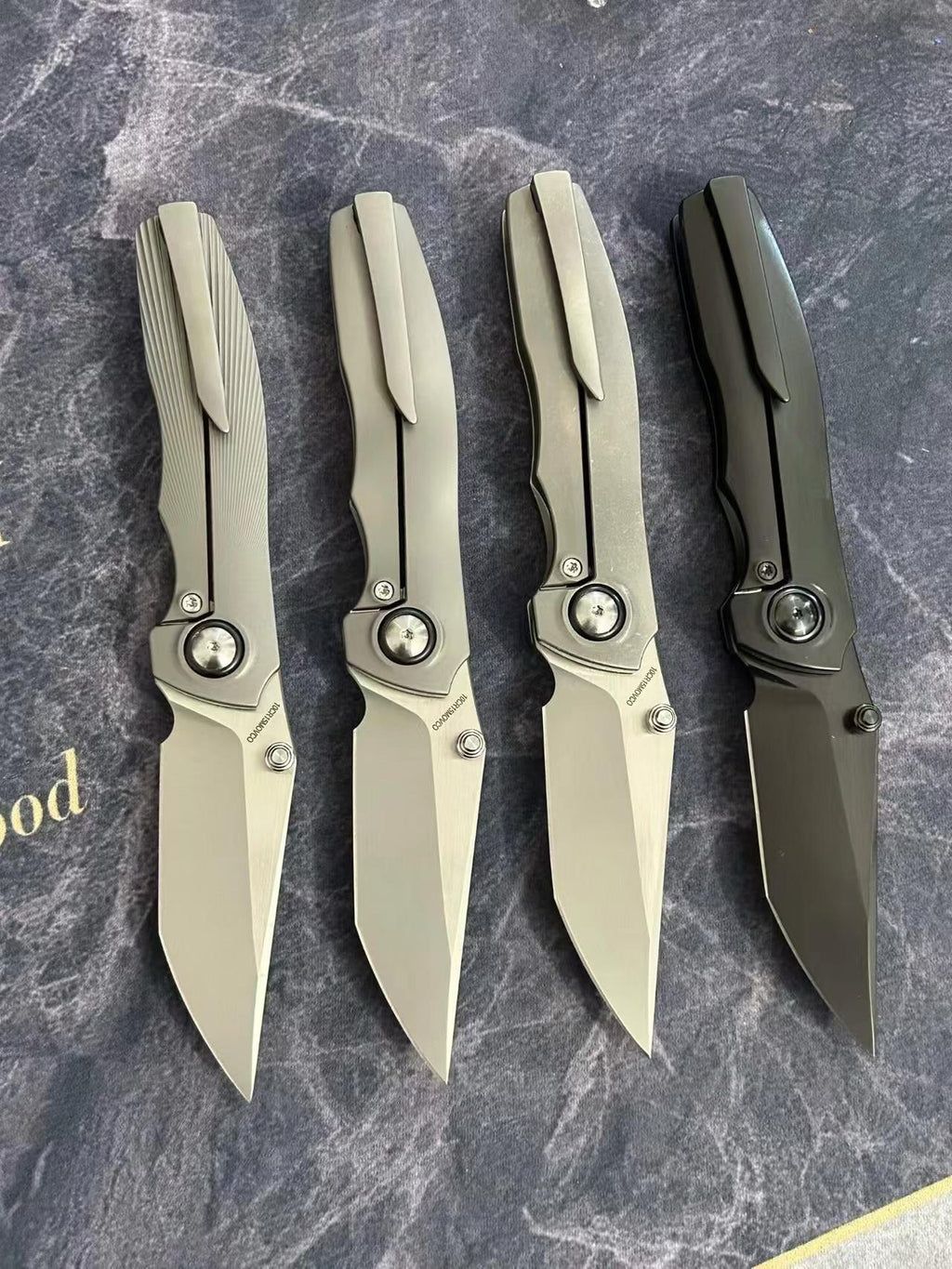 7.28" New Fast Opening 10Cr15CoMoV Steel Blade Full T4C Titanium Handle Pocket Camping Folding Knife
