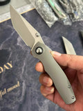 7.28" New Fast Opening 10Cr15CoMoV Steel Blade Full T4C Titanium Handle Pocket Camping Folding Knife
