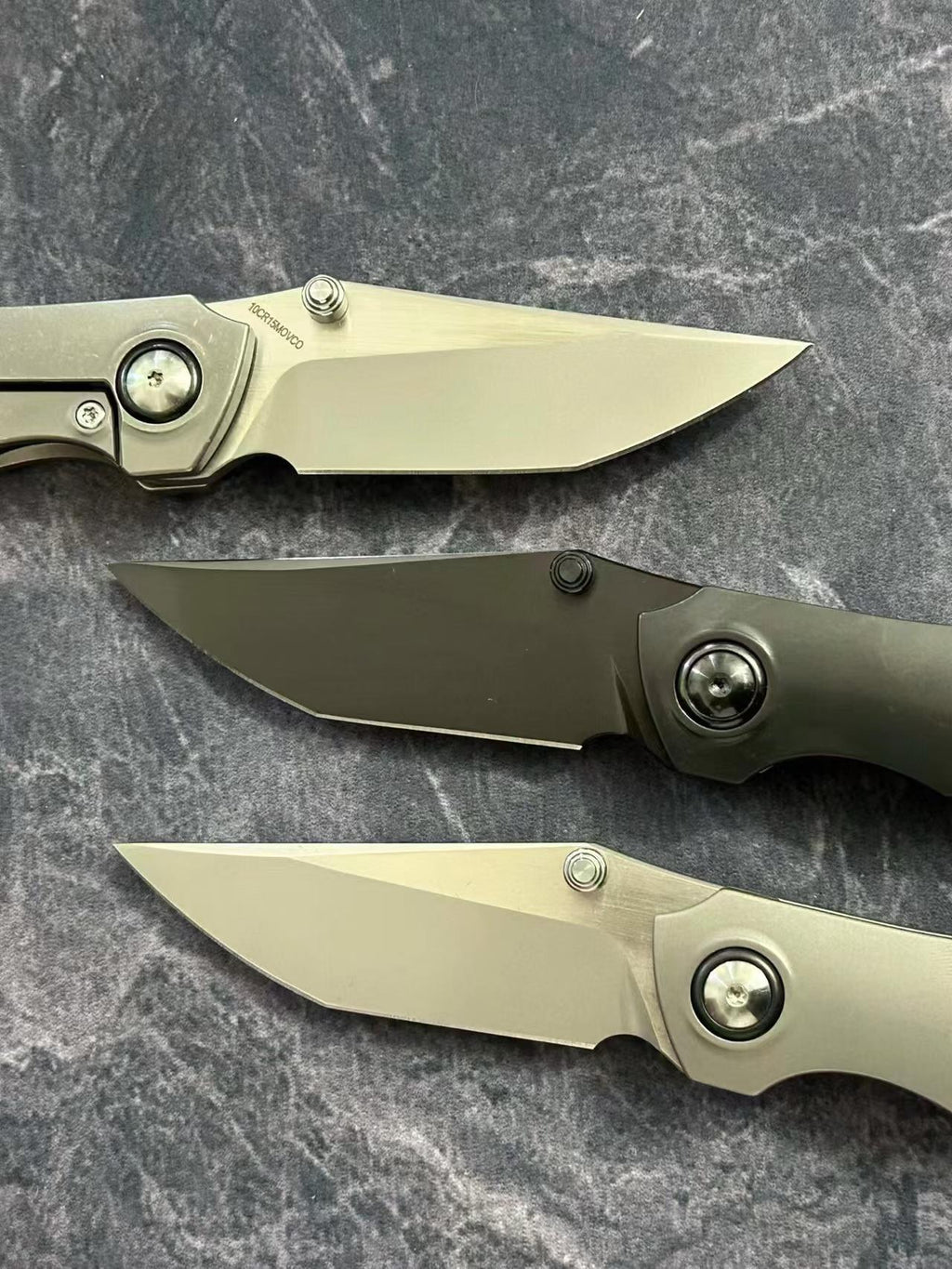 7.28" New Fast Opening 10Cr15CoMoV Steel Blade Full T4C Titanium Handle Pocket Camping Folding Knife