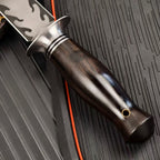 AUS-10 Steel Steel Fixed Blade Tool – Tool with  Ebony WoodHandle