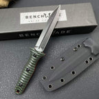 8CR14MOV Fixed Blade  – 11.5cm Blade | Full Tang Steel + Dual-Color G10 Handle