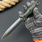 8CR14MOV Fixed Blade  – 11.5cm Blade | Full Tang Steel + Dual-Color G10 Handle