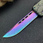 Rainbow Troodon Tool – 440 Steel | Zinc Alloy Snake-Pattern Handle | Nylon Sheath