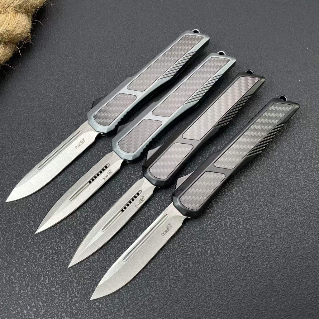 Carbon Fiber Handle 8Cr14MoV Stainless Steel Folding Knife