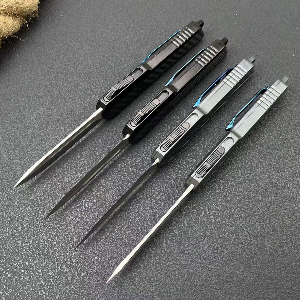 Carbon Fiber Handle 8Cr14MoV Stainless Steel Folding Knife